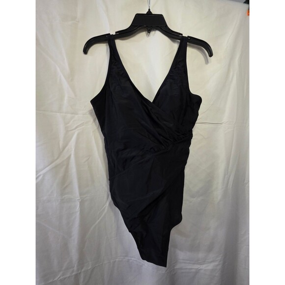 Unbranded Other - Women's Black One Piece Swimsuit L 80% Nylon 20% Spandex Made in China
